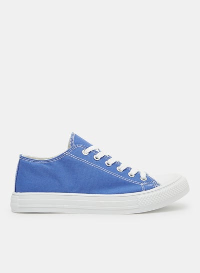 اشتري Canvas Low Top Sneakers Blue في الامارات