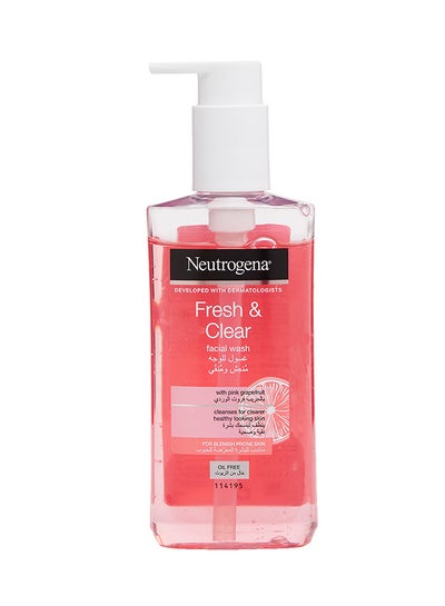 Buy Fresh And Clear Facial Wash With Pink Grapefruit Pink 200ml in Saudi Arabia