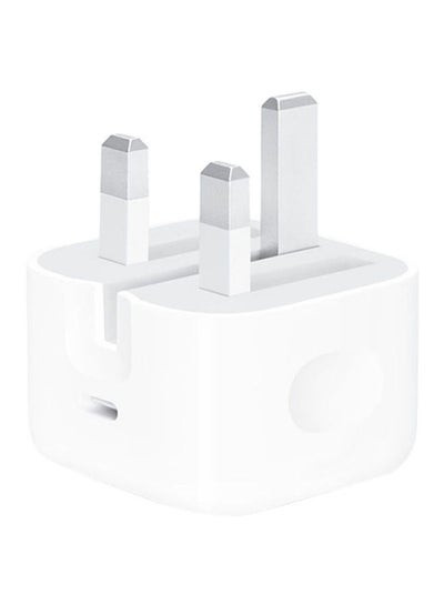 Buy 20W USB-C 3-Pin Power Adapter White in Egypt