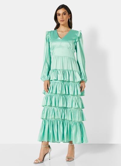 Buy Ruffle Detailed Dress Mint in UAE