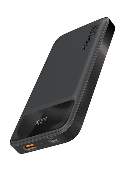 Buy 10000 mAh Universal Ultra-Slim Portable Charger With 20W Usb-C Power Delivery Port, Qc 3.0 18W Port, Built-In Kickstand, Lcd Screen And Over-Heating Protection For Iphone 14,15, Torq-10 Black in UAE