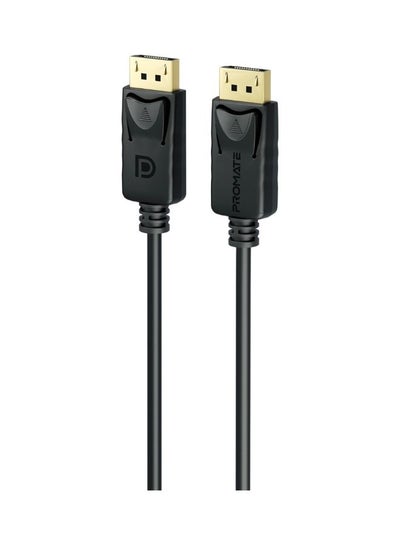 اشتري Display Port Cable With HD 8K@60Hz Display 32.4Gbps Bandwidth And 2m Slim Cable Black في الامارات