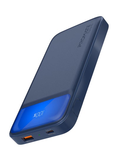 Buy 10000 mAh Power Bank 20W USB-C PD Port and QC 3.0.Navy Navy in Saudi Arabia