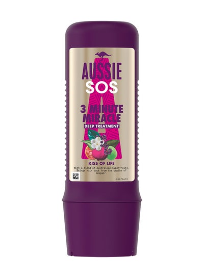 Buy Sos Kiss Of Life 3 Minute Miracle Deep Treatment for Dry And Damaged Hair 225ml in UAE