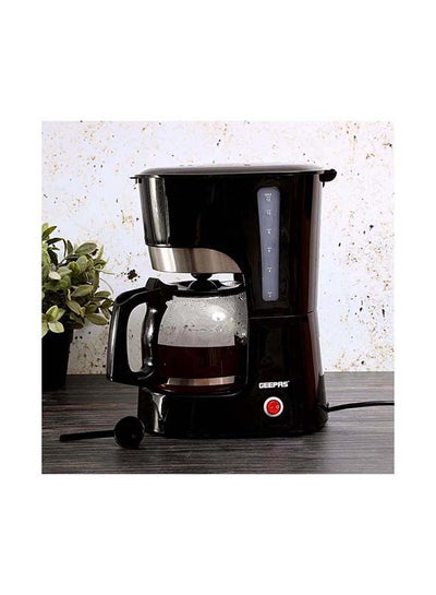 اشتري Coffee Maker, Filter Coffee Machine, | High Temperature Glass Carafe | Keep Warm & Anti-Drip Function | Reusable Filter | On/ Off Switch with Indicator Light 1.5 L 1000.0 W GCM6103 Black/Clear في السعودية