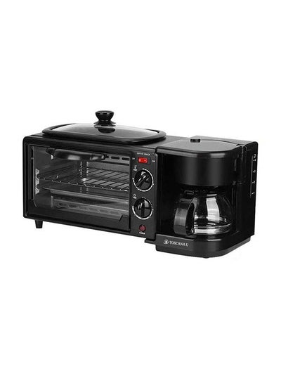 Buy 3 In 1 Breakfast Machine With Multifunction Oven 1.5 L 1250.0 W ST-1242 Black in Saudi Arabia