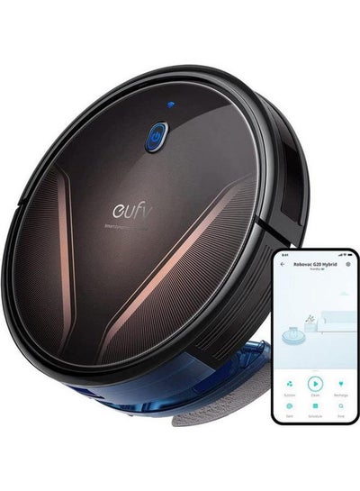 Buy RoboVac G20 Hybrid Robot Vacuum Cleaner With Mop, Dynamic Navigation, 2500 Pa Strong Suction, 2-In-1 Vacuum and Mop, Ultra-Slim, App, Voice Control, Compatible With Alexa, Ideal For Daily Messes 450 ml 14 W AN.T2258K11.BK Black in UAE