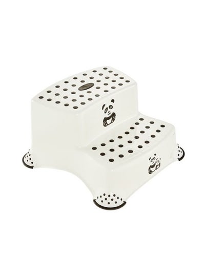 Buy Double Step Stool With Anti-Slip Function- Panda - White in UAE