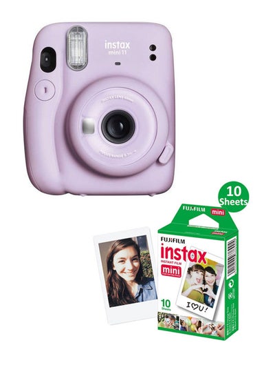 Buy Instax Mini 11 Instant Film Camera With Pack Of 10 Film in UAE