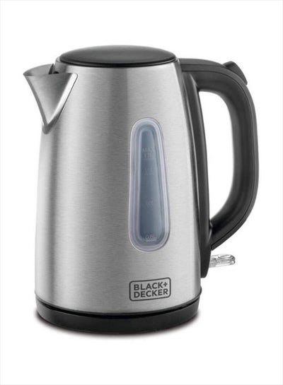 Buy Electric Kettle With Stainless Steel Body 1.7 L 2200.0 W JC450-B5 Silver/Black in UAE