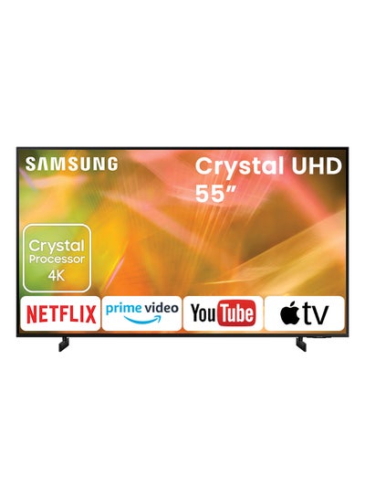 Buy 55-Inch Crystal UHD 4K Flat Smart TV 55AU8000 / 55AU8000U Black in UAE