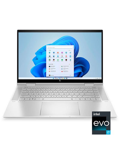 Buy Envy X360 15-EW0023DX Touchscreen Convertible 2 In 1 Laptop With 15.6-Inch Display, Intel Evo Platform Core i7-1255U Processer/16GB RAM/512GB SSD/Intel Iris Xe Graphics/Windows 11 Home English Silver in UAE