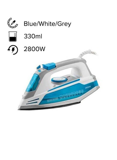 Buy Steam Iron 330.0 ml 2800.0 W X2800-B5 Blue/White/Grey in Saudi Arabia