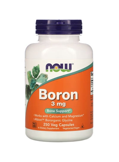 Buy Boron 3 mg Dietary Supplement - 250 Capsules in UAE