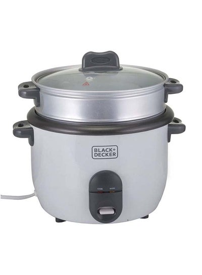 Buy Rice Cooker Non-Stick with Steamer 2-in-1 1.8 L 700.0 W RC1860-B5 White in Egypt