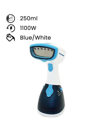 Buy Portable Travel-Friendly Garment Steamer with 250ML Water Tank | 15s Fast Heat Up | Easy Wrinkle Remover 0.25 L 1100 W SGS-315 Blue/White in Saudi Arabia