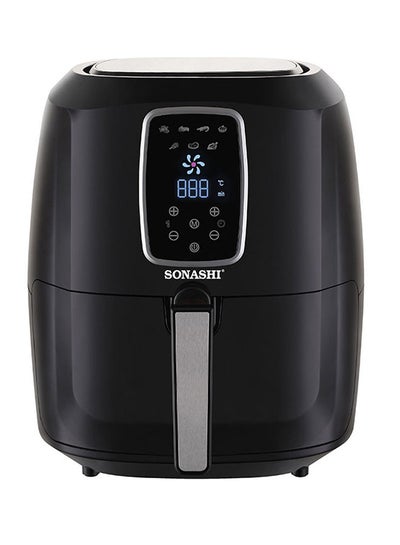 Buy Digital Air Fryer With 6.2L Total Capacity | Cool Touch Housing | LED Display with Touch Screen | Electric Air Fryer | Suitable for Frying, Grilling, Broiling, Roasting, and Baking 6.2 L 1800 W SAF-620 Black in UAE