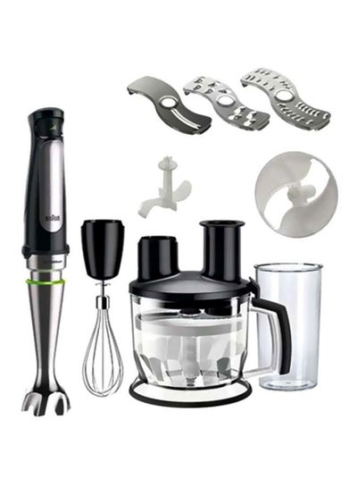 Buy Hand Blender With Chopper 1.5 L 1000 W MQ7075X Black/Silver/Clear in Egypt