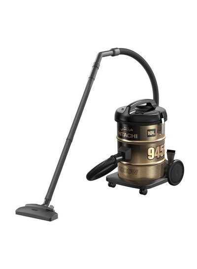 Buy Drum Vacuum Cleaner 2000W 18L 18 L 2000 W CV-945F SS220 BK Black/Gold in Saudi Arabia