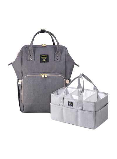 اشتري Diaper Bag w/USB + Diaper Caddy في السعودية