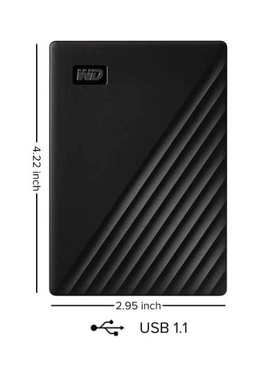 Buy My Passport Portable External Hard Drive, USB 3.0 With Automatic Backup and Software Protection (WDBPKJ0040BBK-WESN) Compatible With PC, PS4 4.0 TB in Saudi Arabia