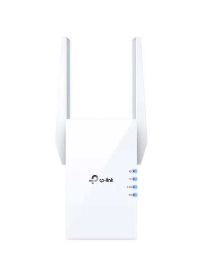 اشتري AX1800 Wi-Fi 6 Range Extender, 1201Mbps Fast Speed, Dual Band, High Speed Mode, Gigabit Port, Access Point Mode, Works with any Wi-Fi Router أبيض في السعودية