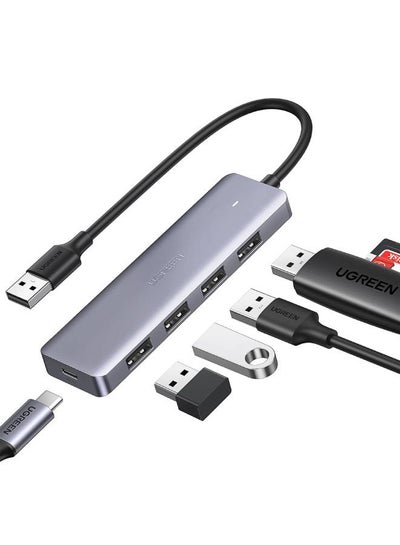 اشتري يوجرين موزع USB و4 منافذ USB 3.0 وحوض تمديد USB متعدد من الألومنيوم متوافق مع ماك بوك و Mac برو ميني و iMac و سيرفس برو و XPS و PS5 والكمبيوتر الشخصي في مصر