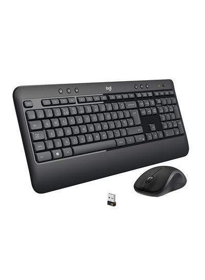 اشتري لوحة مفاتيح لاسلكية طراز MK540 مع ماوس كومبو للويندوز أسود في الامارات