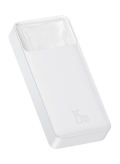 Buy 20000 mAh Power Bank 20000mAh 15W PD+QC con Display PPDML-J02- White in Saudi Arabia