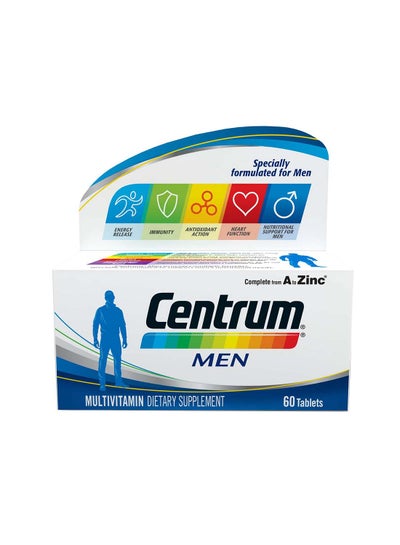 Buy Centrum Men, 60 Tablets, Specially Formulated Multivitamin for Men in UAE