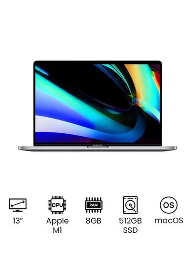 Buy Macbook Pro 13" FHD Display, Apple M1 Chip With 8-Core Processor and 8-Core Graphics / 8GB RAM / 512GB SSD /  mac OS / English Space Grey in UAE