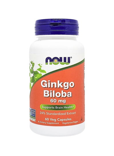 Buy Ginkgo Biloba 60 Mg 60 Veg Capsules in UAE