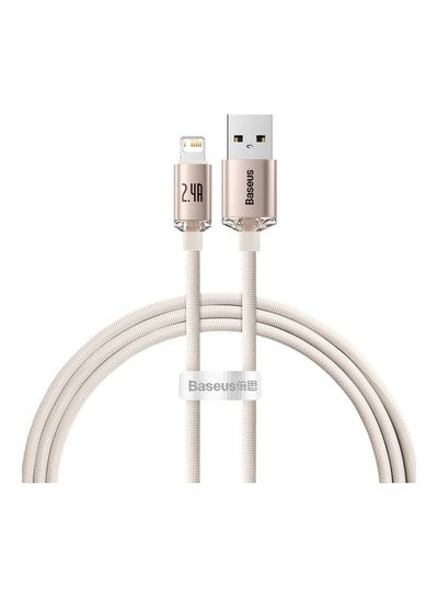 اشتري USB-A to Lightning Cable, for iPhone Fast Charger 20W, Braided Nylon Lightning Cable Compatible with iPhone 14/14 Pro Max/14 Pro/13/12/11, iPad, Airpods (1.2m) - Pink في الامارات