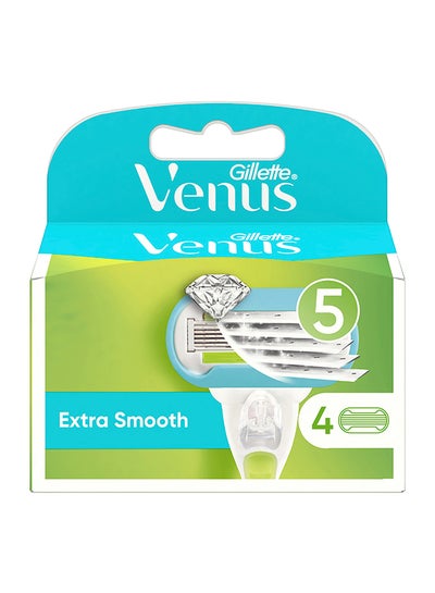 Buy Gillette Venus Extra Smooth Blades x4 One Size in UAE