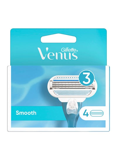 Buy Gillette Venus Smooth Blades x4 in UAE