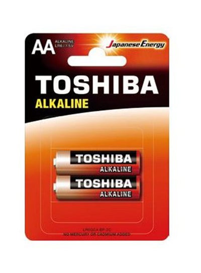 Buy Line Alkaline Aa Batteries- 1.5 V- 2 Pieces Multicolor in Egypt