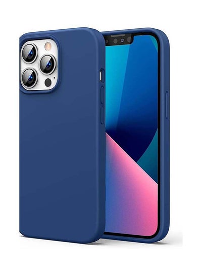 Buy Silicone Protective Case Compatible with iPhone 13 Pro 6.1 inch Soft Liquid Gel Rubber Cover Shockproof Bumper Anti-Scratch Anti-Fingerprint Anti-Drop Slim Thin Cover for iPhone 13 Pro Navy Navy Blue in UAE