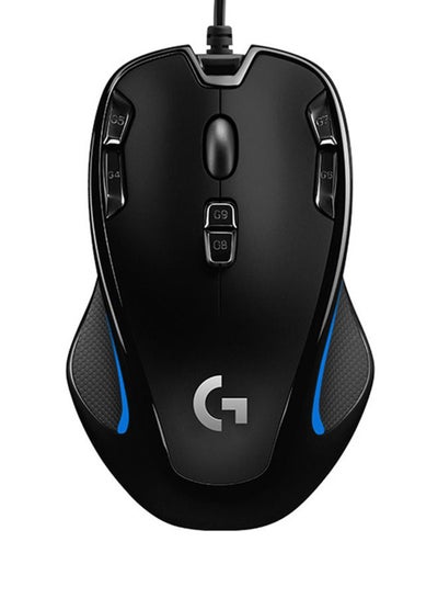 Buy Logitech G300s Wired Gaming Mouse, 2,5K Sensor, 2,500 DPI, RGB, Lightweight, 9 Programmable Controls, On-Board Memory, Compatible with PC/Mac - Black in Saudi Arabia