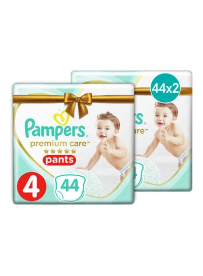 اشتري Premium Care Diaper Pants, Size 4, 9-14KG, 44 Diaper X2 في مصر