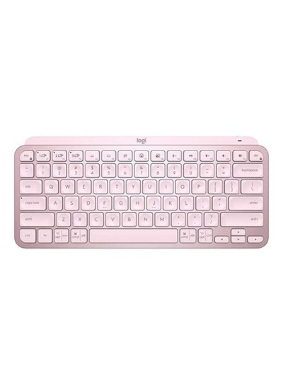 اشتري Mx Keys Mini Minimalist Wireless Illuminated Keyboard, Compact Bluetooth Backlit Usb-C Compatible With Apple Macos Ios Windows Linux Android Rose في السعودية