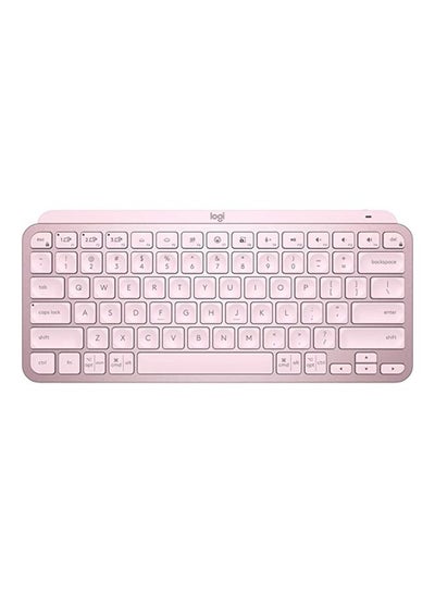 Buy Mx Keys Mini Minimalist Wireless Illuminated Keyboard, Compact Bluetooth Backlit Usb-C Compatible With Apple Macos Ios Windows Linux Android Rose in Saudi Arabia