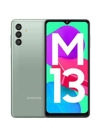 Buy Galaxy M13 Dual SIM Aqua Green 6GB RAM 128GB 4G - Indian Version in UAE