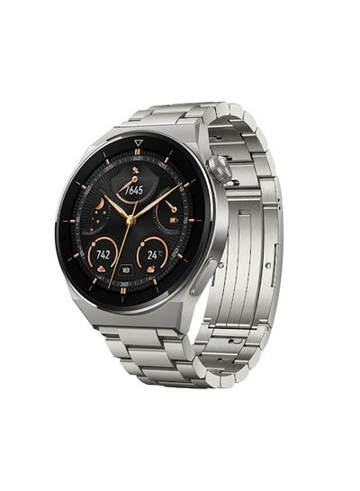 Buy Watch GT 3 Pro Smartwatch Light Titanium Case Strap 46mm Silver in Egypt