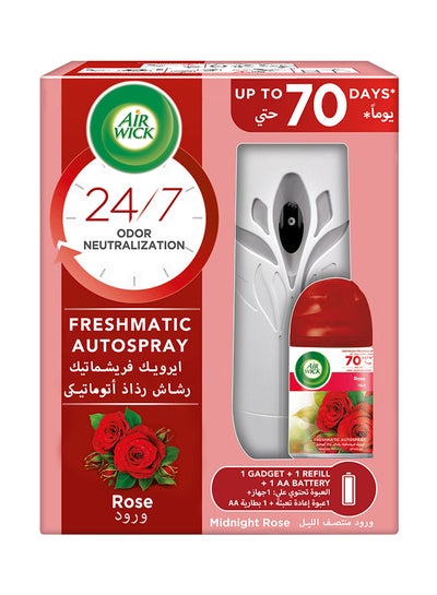 Buy Freshmatic Auto Spray kit, Midnight Rose, Gadget And 1 Refill Midnight Rose 250ml in Saudi Arabia