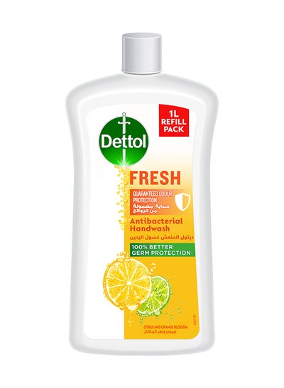 Buy Fresh Handwash Liquid Soap Refill Citrus And Blossom Fragrance Orange Orange 1Liters in UAE