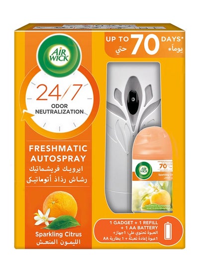 Buy Freshmatic Auto Spray kit, Citrus Multicolour 250ml in Saudi Arabia