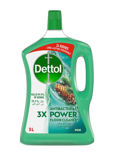 Buy Pine Antibacterial Power Floor Cleaner Green 3Liters in Saudi Arabia