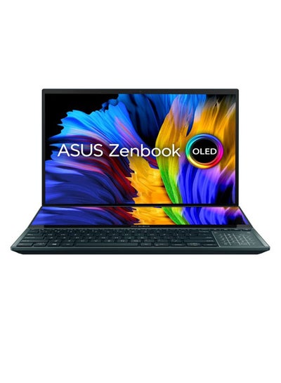 اشتري Zenbook Pro Duo 15 OLED UX582ZW-OLED209W Laptop With 15.6-Inch Display, Core i9 12900H Processer/32GB RAM/1TB SSD/8GB Nvidia Geforce RTX Graphics Card/Windows 11 Home English/Arabic Celestial Blue في الامارات