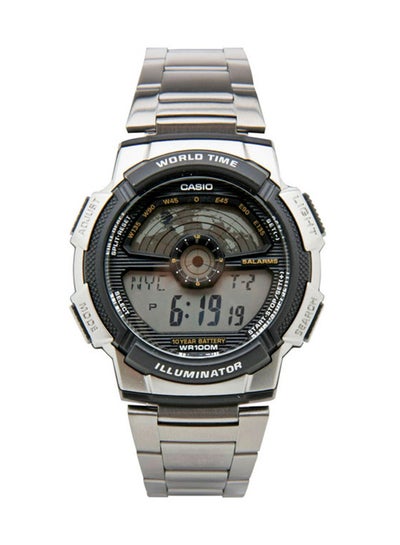 Buy Men's Youth Water Resistant Digital Watch AE-1100WD-1AVDF Silver in Egypt