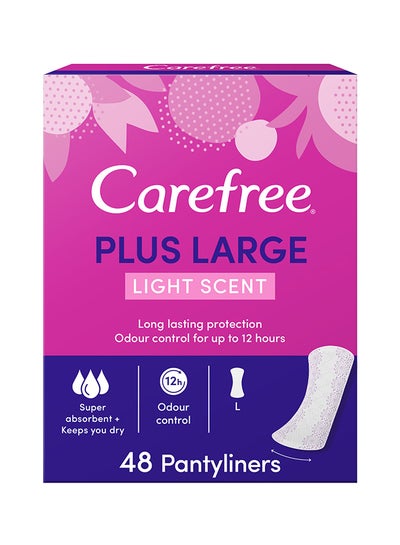 Buy Pantyliners Light Scent - Plus Large - 48 Panty Liners in Saudi Arabia